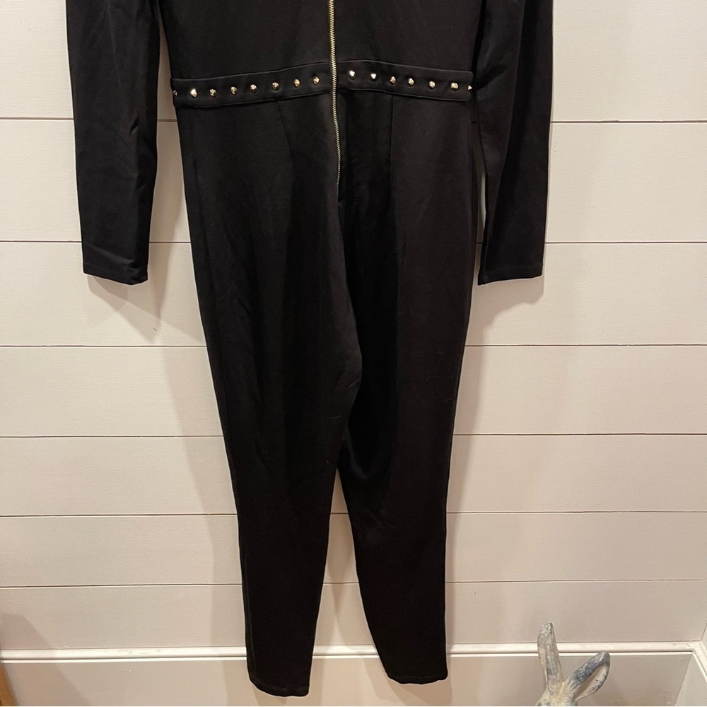 BeBe Black Studded Jumpsuit Womens Size 10 NWOT - Picture 13 of 13